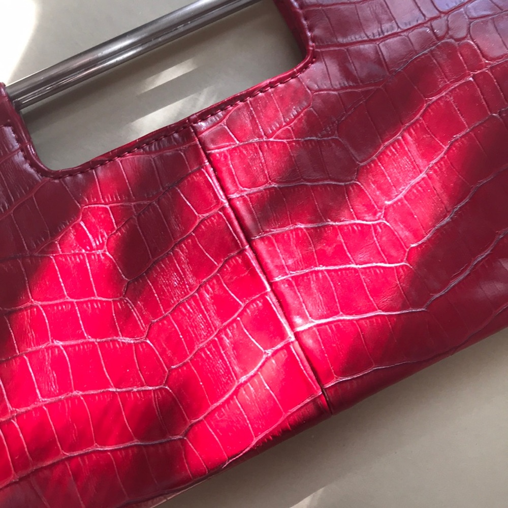 Faux-croc slim clutch purse - Picture 5 of 5